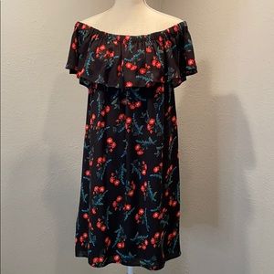 Vince Camino floral off the should dress